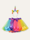 Unicorn Hair Accessories + Bow Mesh Skirt - Bebehanna