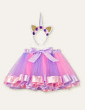 Unicorn Hair Accessories + Bow Mesh Skirt - Bebehanna