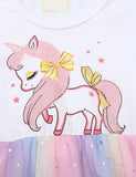 Unicorn Printed Mesh Dress - Bebehanna