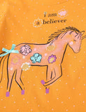 Unisex Unicorn Polka Dot Printed Long-Sleeved T-shirt - Bebehanna