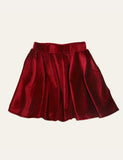 Wine Red Velvet Skirt - Bebehanna